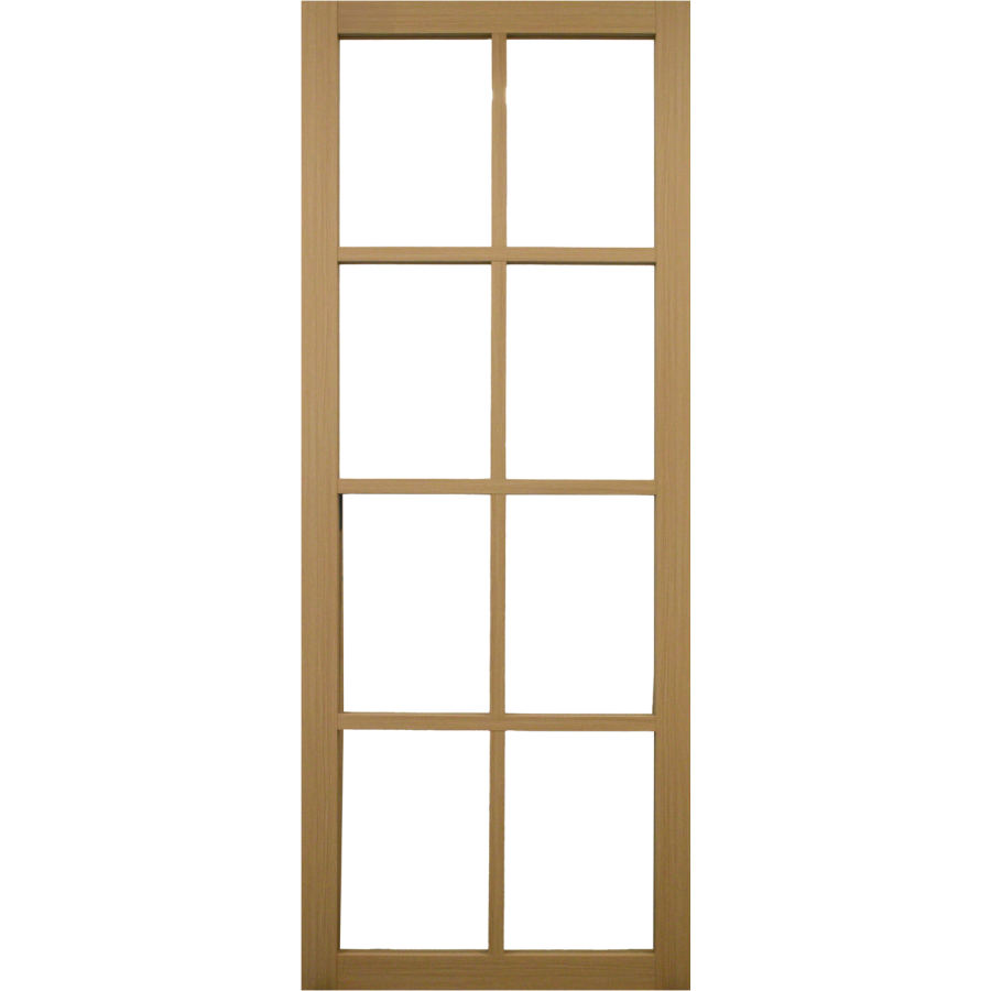 Internal Oak Laminate Glazed Industrial Style Door with Clear Glass - Pre-Finished - 1981 x 762 x 35mm - Haringey - XL Joinery