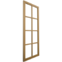 Internal Oak Laminate Glazed Industrial Style Door with Clear Glass - Pre-Finished - 1981 x 762 x 35mm - Haringey - XL Joinery