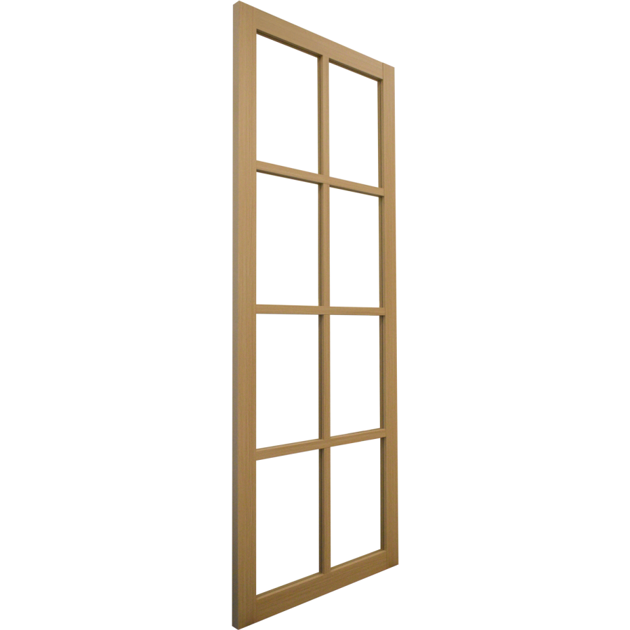 Internal Oak Laminate Glazed Industrial Style Door with Clear Glass - Pre-Finished - 1981 x 762 x 35mm - Haringey - XL Joinery