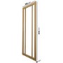 Internal Oak Laminate Glazed Industrial Style Door with Clear Glass - Pre-Finished - 1981 x 762 x 35mm - Redbridge - XL Joinery
