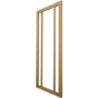 Internal Oak Laminate Glazed Industrial Style Door with Clear Glass - Pre-Finished - 1981 x 762 x 35mm - Redbridge - XL Joinery
