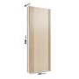 Internal Oak Laminate Glazed Door with Clear Glass - Pre-Finished - 1981 x 686 x 35mm - Stria - XL Joinery