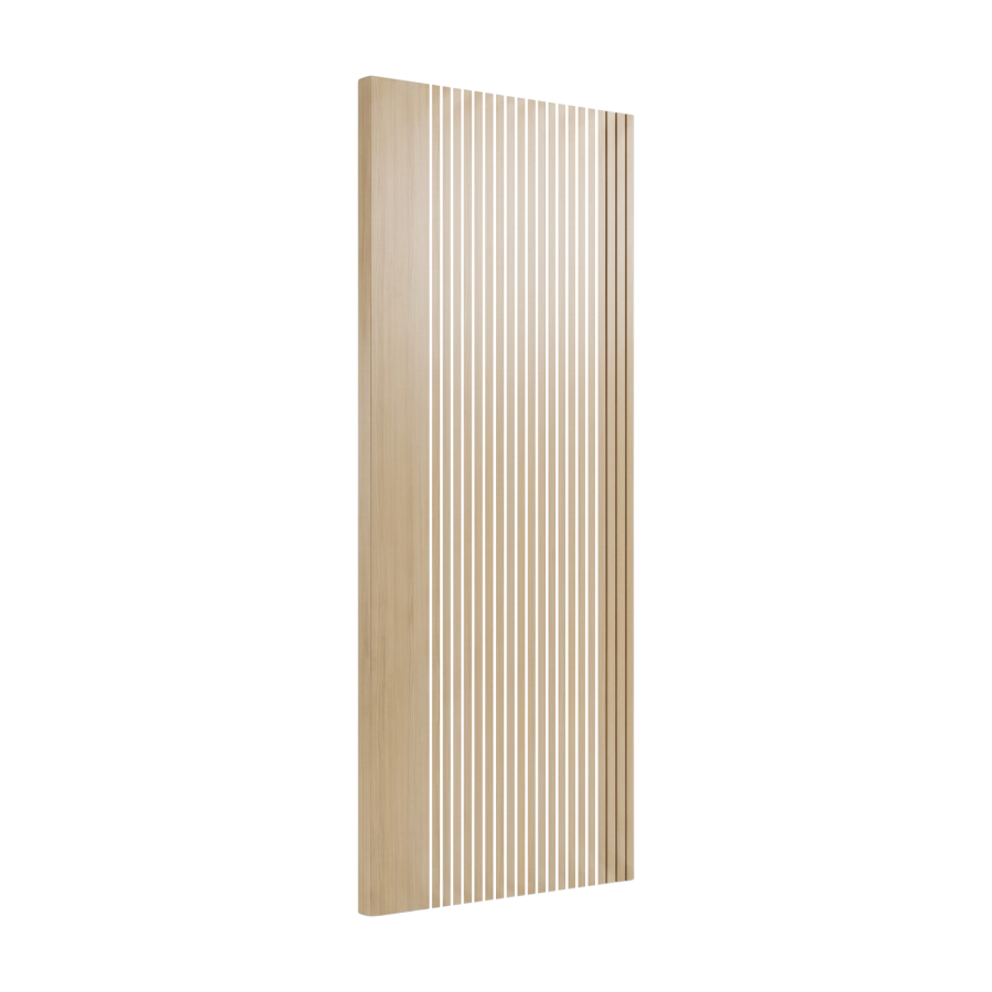 Internal Oak Laminate Glazed Door with Clear Glass - Pre-Finished - 1981 x 686 x 35mm - Stria - XL Joinery