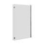 L Shaped Shower Bath with Front Panel & Chrome Bath Screen, Left Hand 1700 x 850mm - Lomax