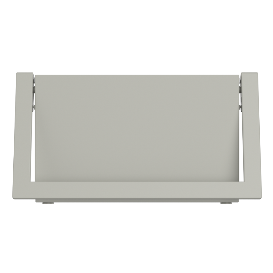 Beige Horizontal Panel Radiator with Pull Out Towel Bar 320 x 600mm - Lomas