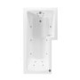 L Shape Whirlpool Spa Shower Bath, Right Hand 1700 x 850mm - Lomax