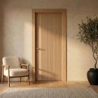 Internal Oak Laminate Door - Pre-Finished - 1981 x 686 x 35mm - Stria - XL Joinery