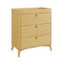 Wooden Changing Table in Oak Finish with Drawers - Luna