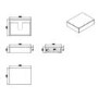 600mm Oak Wood Effect Wall Hung Countertop Vanity Unit - Lugo