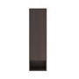 Single Door Walnut Wood Effect Wall Mounted Tall Bathroom Cabinet 350 x 1250mm - Lugo