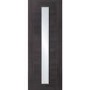 Internal Grey Laminate Glazed Door with Clear Glass - Pre-Finished - 1981 x 610 x 35mm - Forli - XL Joinery