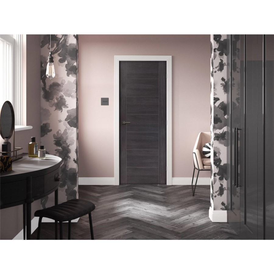 Internal Grey Laminate Door - Pre-Finished - 1981 x 610 x 35mm - Palermo - XL Joinery