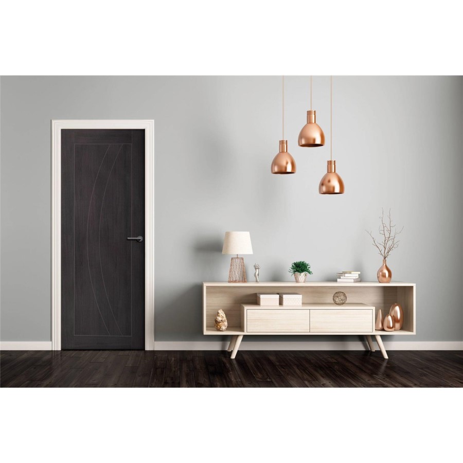 Internal Grey Laminate Door - Pre-Finished - 2040 x 826 x 40mm - Salerno - XL Joinery