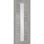Internal Grey Laminate Glazed Door with Clear Glass - Pre-Finished - 1981 x 610 x 35mm - Forli - XL Joinery