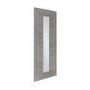 Internal Grey Laminate Glazed Door with Clear Glass - Pre-Finished - 1981 x 610 x 35mm - Palermo - XL Joinery