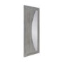 Internal Grey Laminate Glazed Door with Clear Glass - Pre-Finished - 1981 x 610 x 35mm - Salerno - XL Joinery