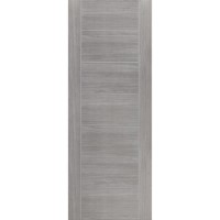 Internal Grey Woodgrain Laminate Door - Pre-Finished - 1981 x 610 x 35mm - Palermo - XL Joinery