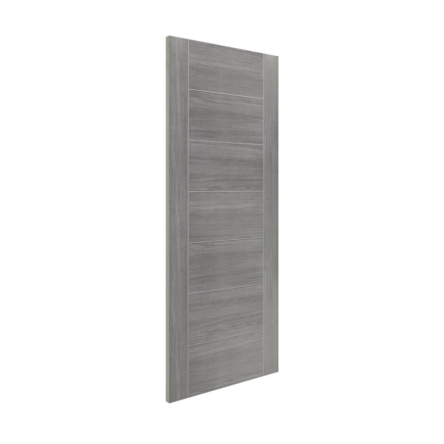 Internal Grey Woodgrain Laminate FD30 Fire Door - Pre-Finished - 2040 x 826 x 44mm - Palermo - XL Joinery