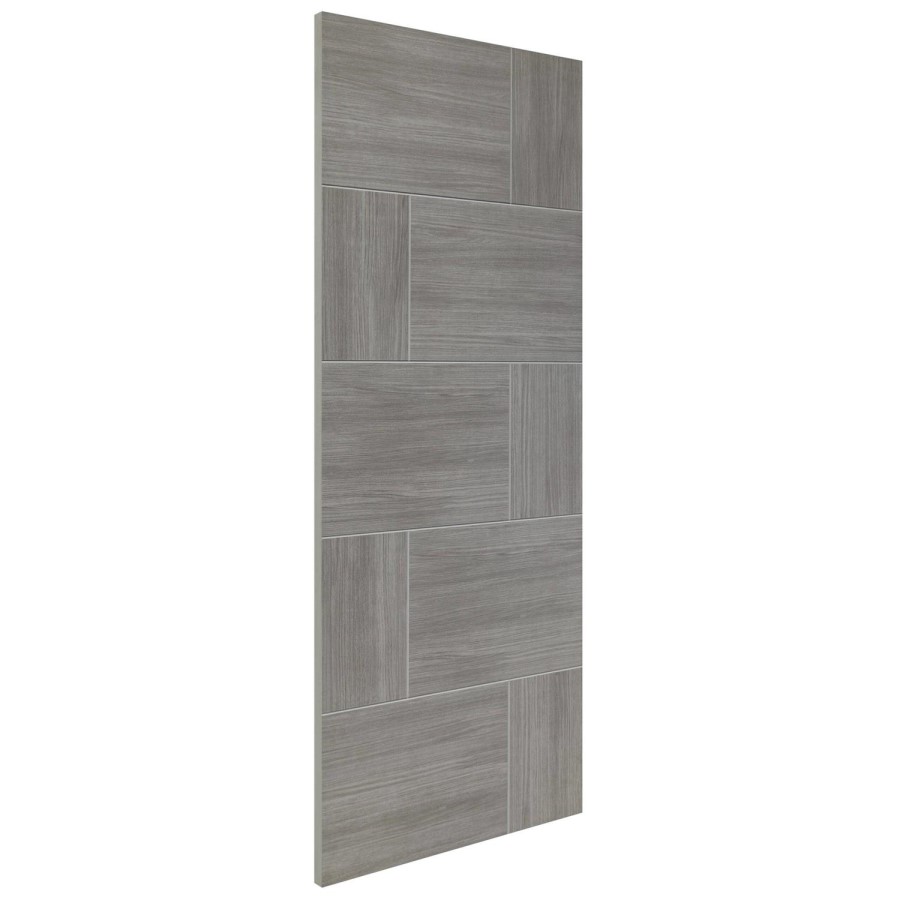Internal Grey Woodgrain Laminate FD30 Fire Door - Pre-Finished - 2040 x 826 x 44mm - Ravenna - XL Joinery