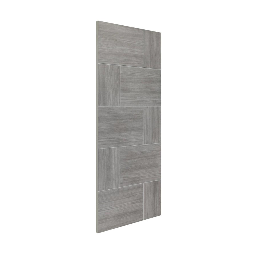 Internal Grey Woodgrain Laminate Door - Pre-Finished - 2040 x 826 x 40mm - Ravenna - XL Joinery