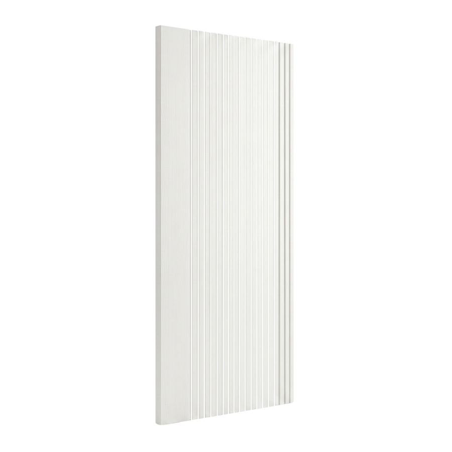 Internal White Laminate Glazed Door with Clear Glass - Pre-Finished - 1981 x 686 x 35mm - Stria - XL Joinery