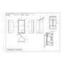 Single Door Corner Brass Bathroom Mirror Cabinet with Lights 300 x 600mm - Lykos