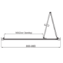900mm Chrome Bi-Fold Door Shower Enclosure 4mm Glass - Lyra
