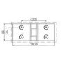 Brushed Brass Pivot L Shape Shower Bath Screen 1450 x 955mm - Maia