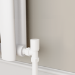 Elego White Modern Manual Angled Radiator Valves Pair