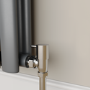Elego Chrome Modern Manual Angled Radiator Valves (pair)