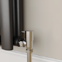 Elego Chrome Modern Manual Angled Radiator Valves (pair)