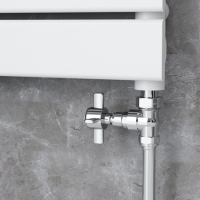 Maesta Chrome Traditional Manual Straight Radiator Valves (pair)