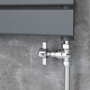 Maesta Chrome Traditional Manual Straight Radiator Valves (pair)