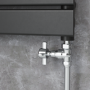 Maesta Chrome Traditional Manual Straight Radiator Valves (pair)