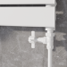 Maesta White Traditional Manual Straight Radiator Valves (pair)
