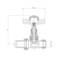 Maesta White Traditional Manual Straight Radiator Valves (pair)