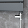Elego Chrome Modern Manual Straight Radiator Valves (pair)