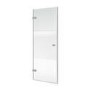 800mm Ribbed / Fluted Glass Left Hand Hinged Door Shower Enclosure 8mm Glass - Matira