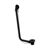 Traditional Exposed Bath Waste - Matt Black