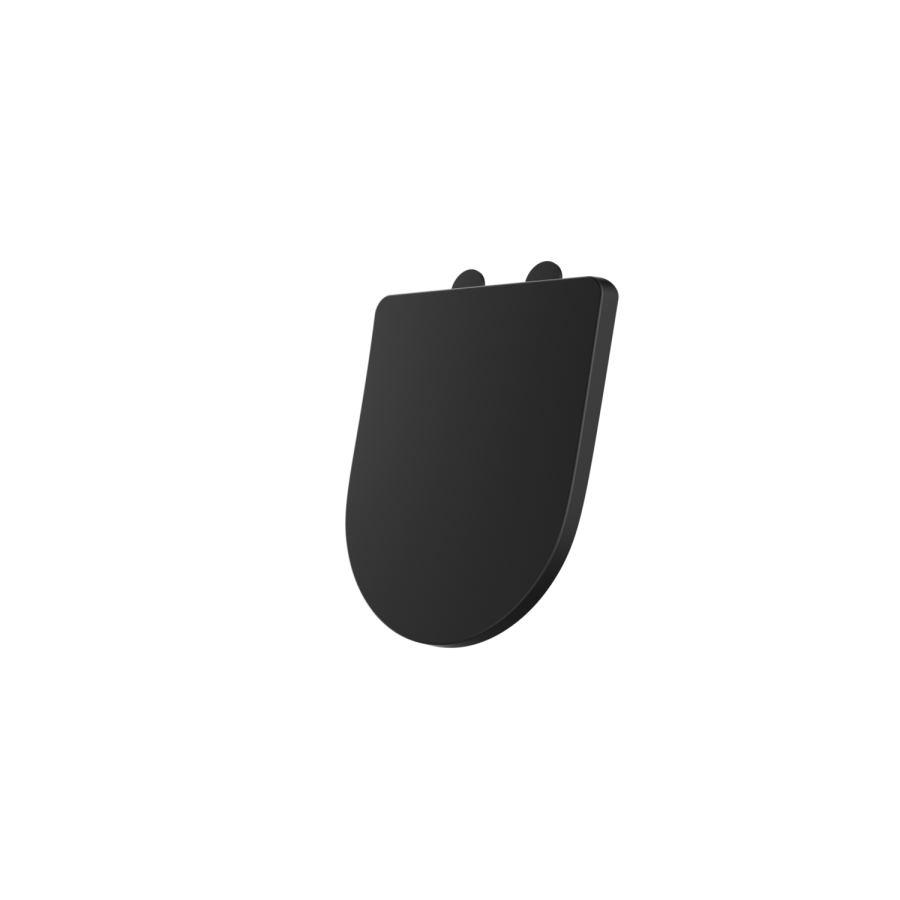 Matt Black Round Soft Close Toilet Seat with Quick Release - Legend
