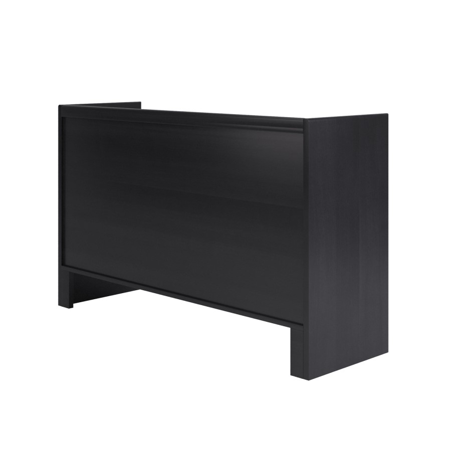Wide Black 6 Drawer Chest of Drawers - Margot