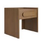 Wide Wooden 1 Drawer Bedside Table - Margot