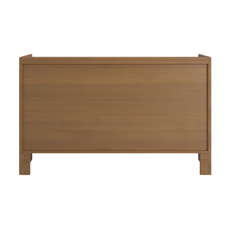 Wide Dark Wood 6 Drawer Chest of Drawers - Margot