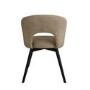 Set of 2 Beige Faux Leather Swivel Dining Chairs - Mila