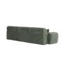 4 Seater L-Shape Chaise Corner Sofa in Green Chenille - Mahalia