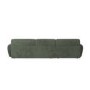 4 Seater L-Shape Chaise Corner Sofa in Green Chenille - Mahalia