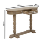 Solid Wooden Console Table with Drawer - Madeline