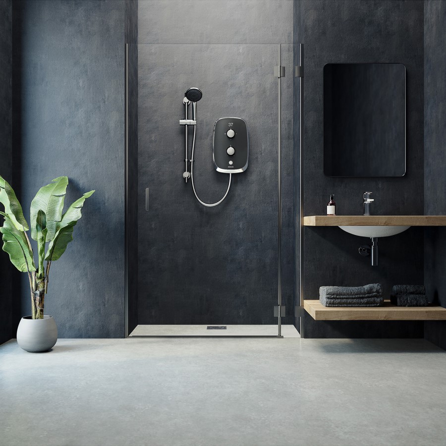 Aqualisa eMOTION 10.5kW Grey Electric Shower