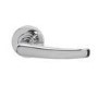 Internal Silver Polished Chrome Bathroom Lever Door Handle with Lock, Latch and Hinges Pack - 65mm Latch - Morava - XL Joinery