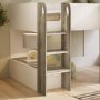 White and Oak Mid Sleeper Cabin bed with Storage - Marcel